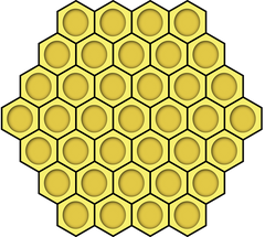 apidae candles honeycomb diagram