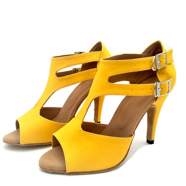 yellow dance shoes