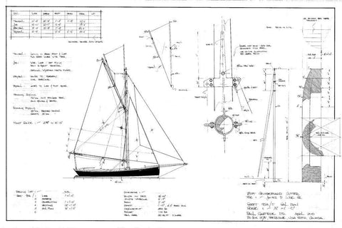 Gartside Boats | 18FT Half-Decked Racing Gaff Cutter, Design #93