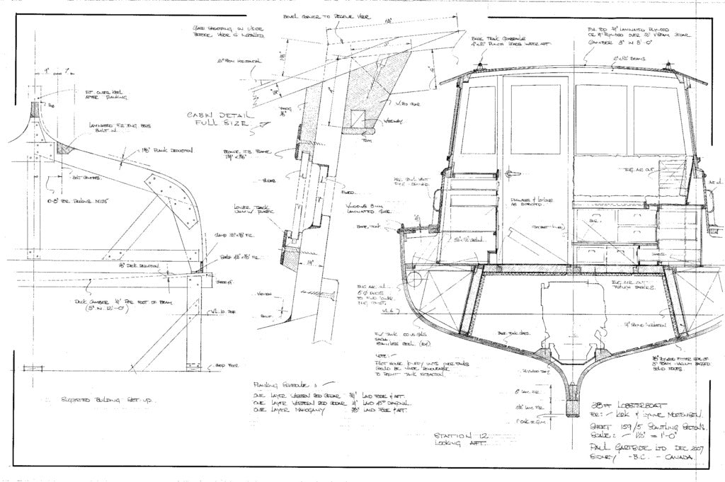 Gartside Boats 38ft Lobsterboat, Design #159