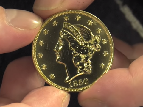 1850 Liberty Double Eagle $20 Gold Coin