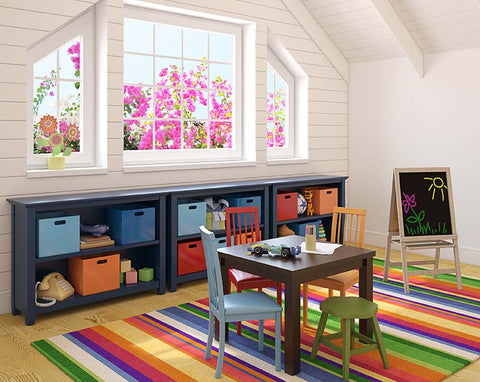 Playroom with Montessori furniture