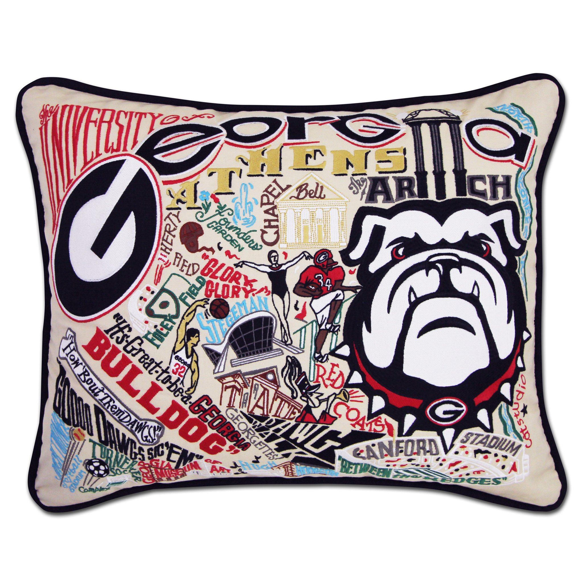 University of Embroidered Pillow Collegiate Collection by