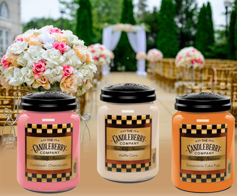 Matching candles to Wedding colors