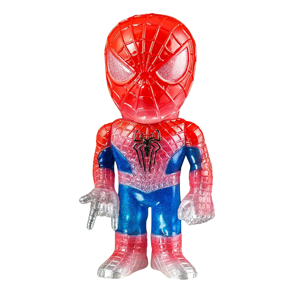 Amazing Spider-Man Glitter Shock Action Figure Hikari Sofubi Japanese  Limited Edition