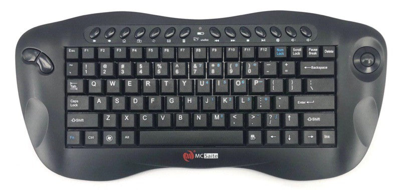 wireless keyboard with trackball mouse