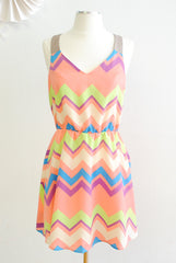 Pastel Chevron Dress