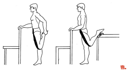 Stretching Oberschenkel und Hüfte Muskeln