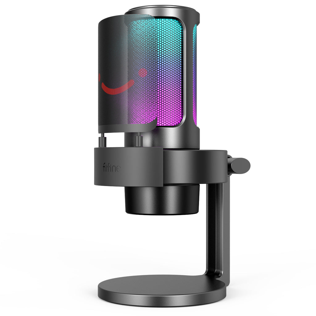 Maak leven Bereiken avond FIFINE AmpliGame A8 USB Mic with Controllable RGB, Live Monitoring, In |  FIFINE MICROPHONE