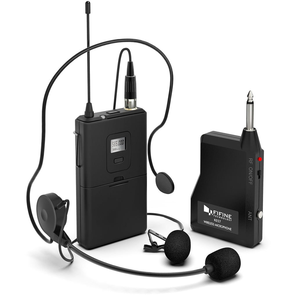 FIFINE K037B Wireless System with Lapel 