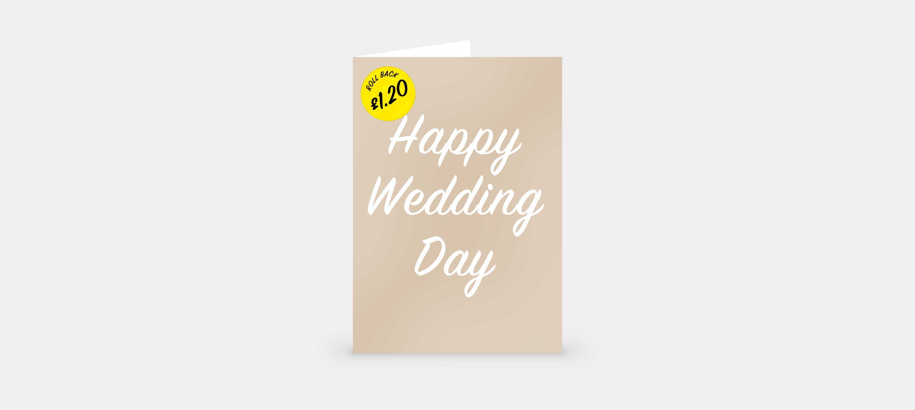 Wedding Card For £1.20