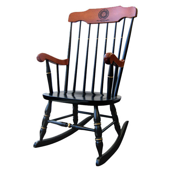 Engraved Rock Maple Boston Rocker The Bowdoin Store