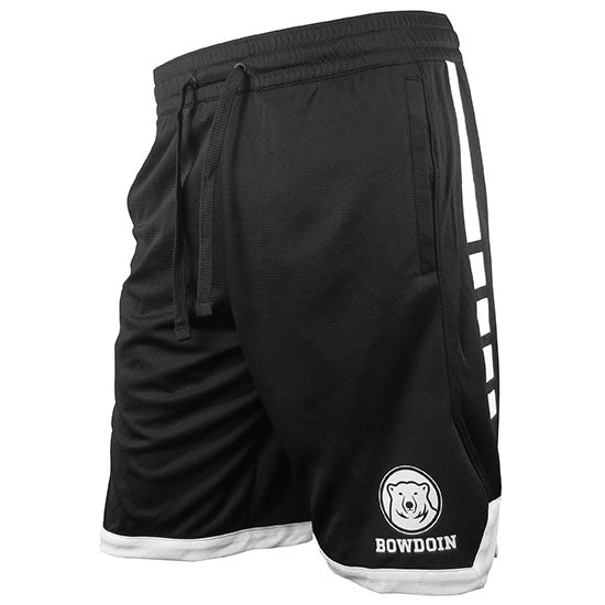 black nike shorts with white trim