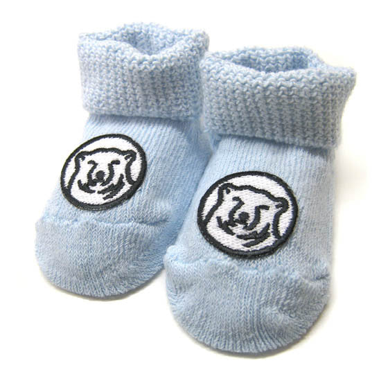 blue baby socks