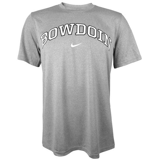 silver and white nike shirt