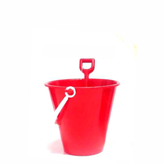 Small Red Bucket & Spade