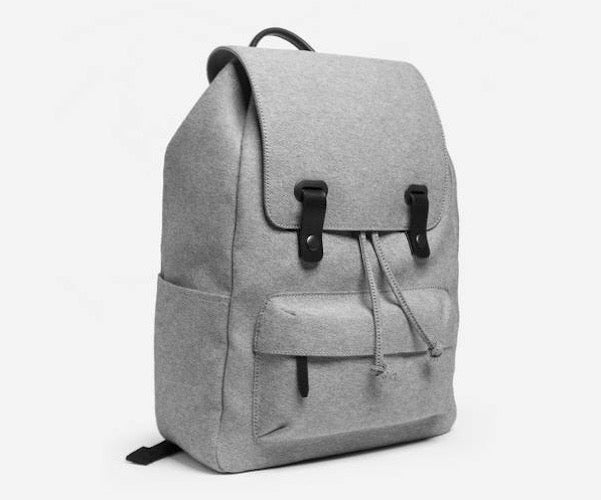 Everlane twill snap backpack in gray