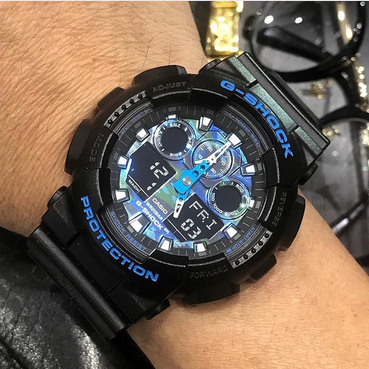 mezcla Contar Endurecer Reloj Casio G-Shock GA100CB-1A Negro con Azul – www.CompraFacil.mx |  Relojes Casio en México