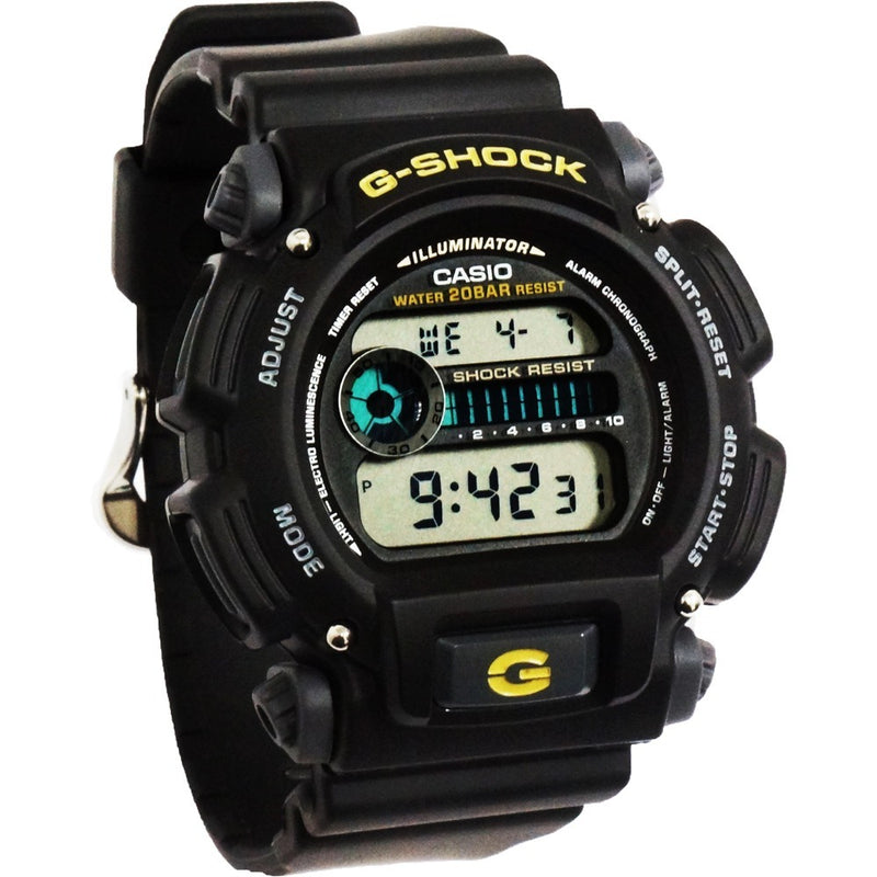 Reloj Casio G-Shock DW90521B Negro Con Amarillo – www.CompraFacil.mx