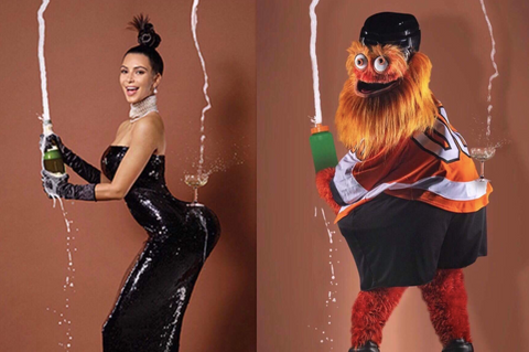 Philadelphia Flyers Mascot Mimics Kim Kardashian