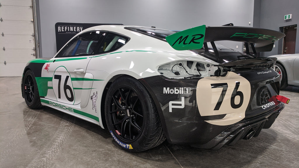 Porsche GT4 Clubsport MR completed by The Refinery Toronto