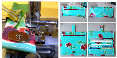 DIY oilcloth wallet 