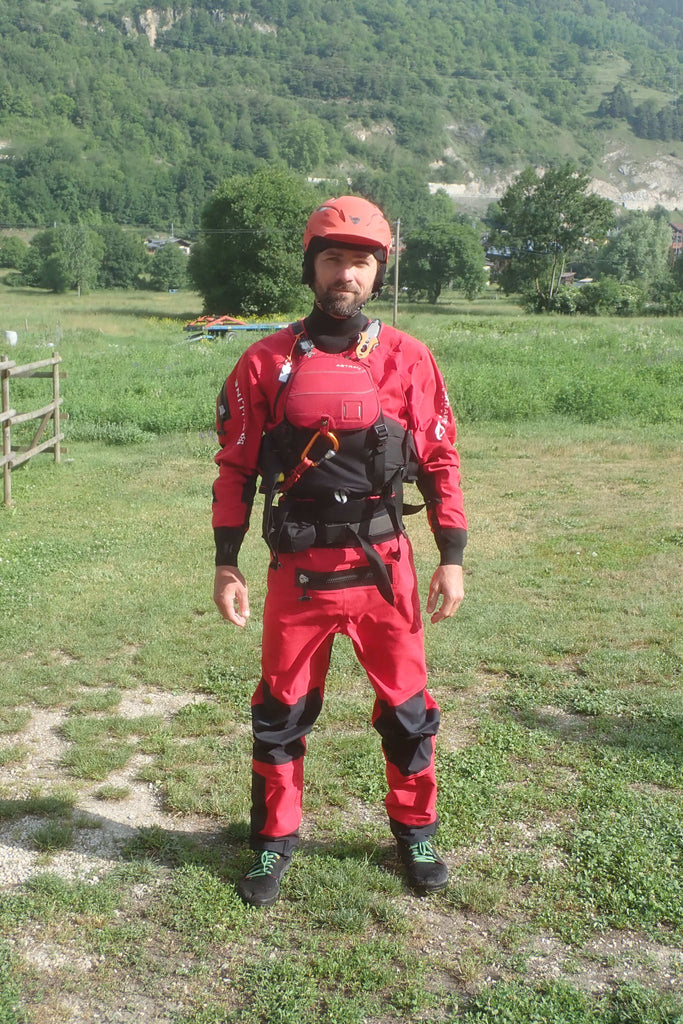 Dressed in Protective Equipment for Packrafting