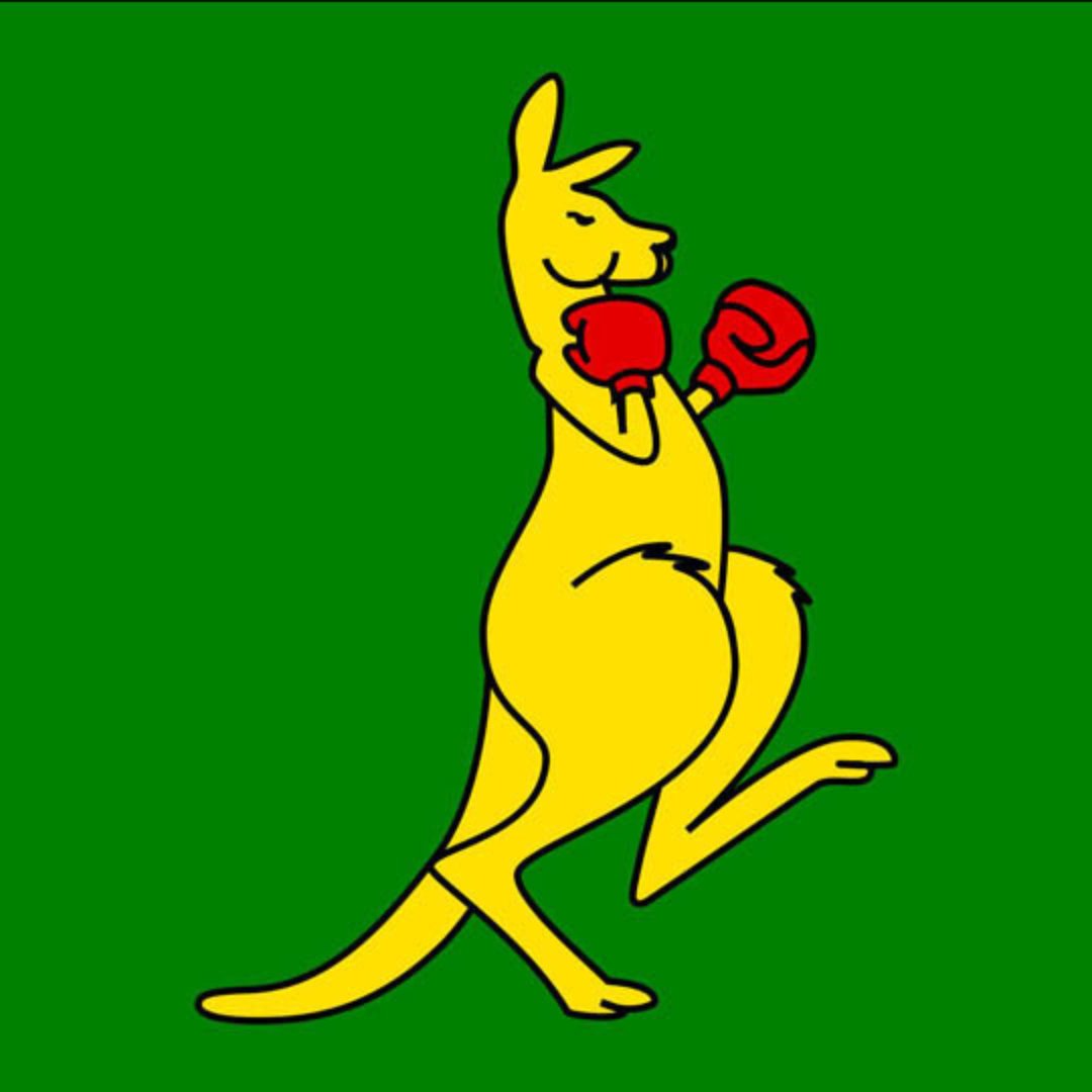 Boxing Kangaroo Flags tagged "Australian flag" Flags Of All Nations