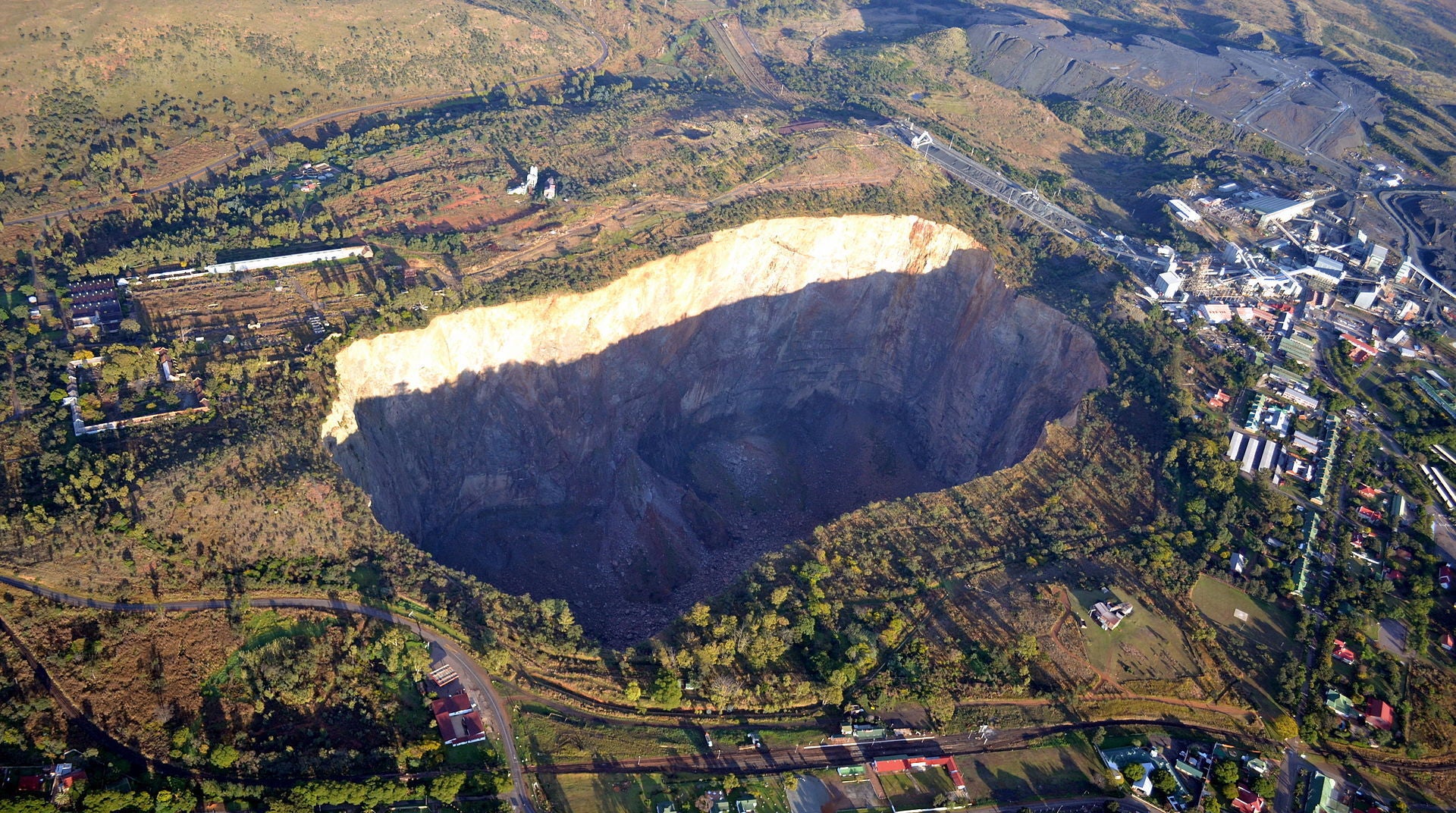 A pit at the Premier Mine, Cullinan, Gauteng, South Africa.