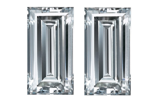 Baguette-Cut Diamond Pair from C Diamond Group