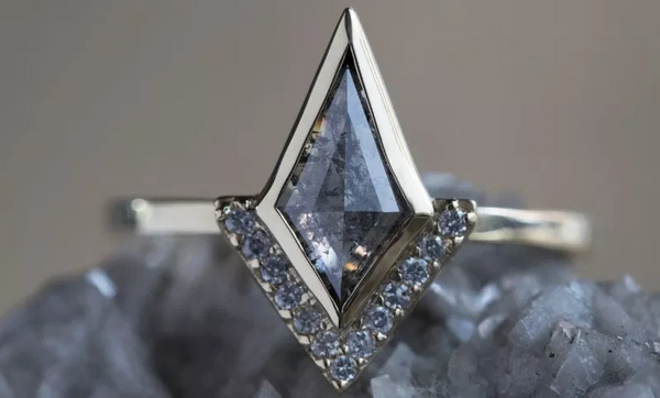 Angling Geometric Style Engagement Ring