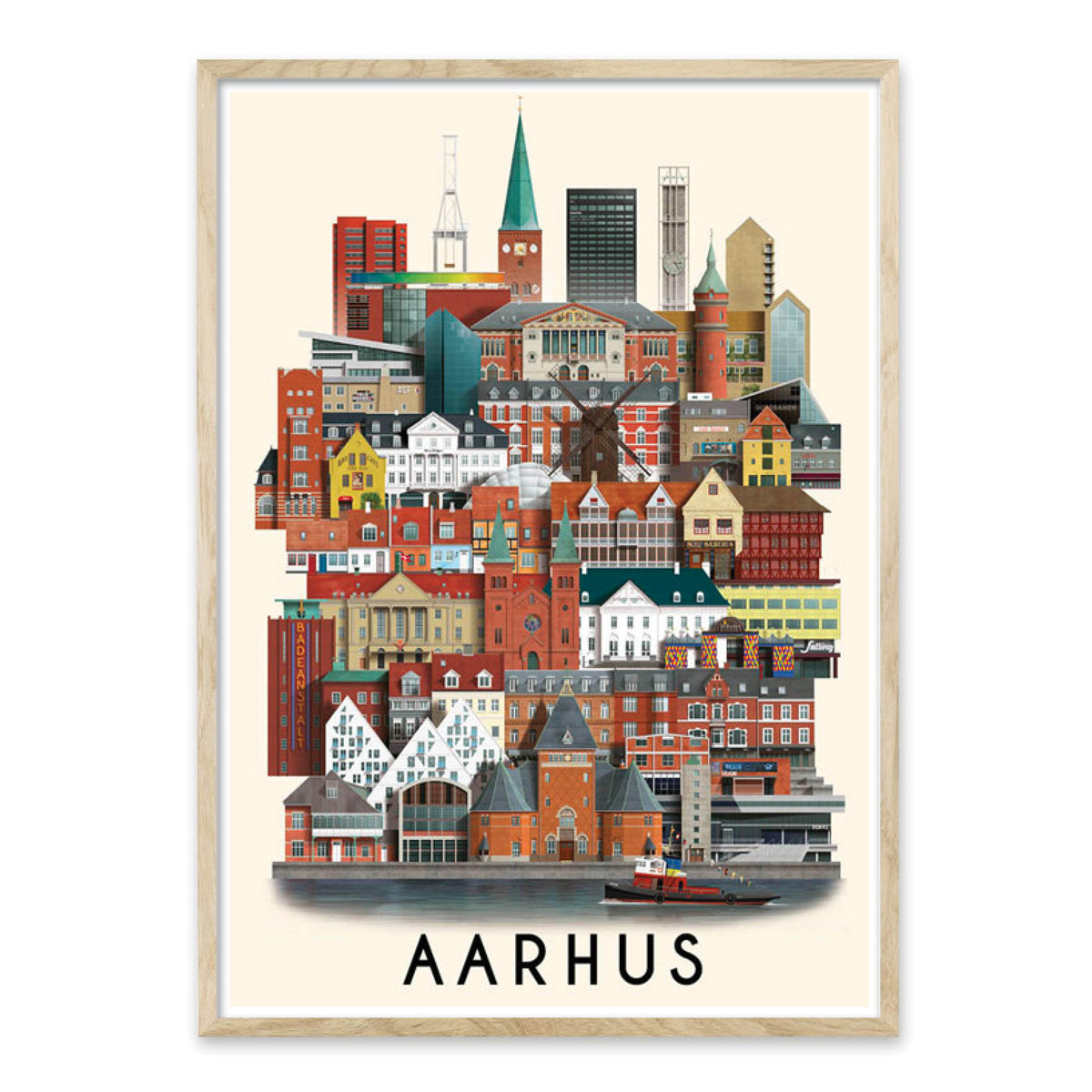 Aarhus plakat - designet Martin Schwartz – Homedec.dk