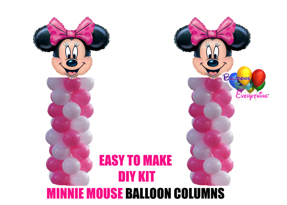 Associëren Manie Sympathiek Pink Minnie Mouse Birthday Balloon Columns, Cake Table, Gift Table, DI –  Balloonsforeverythingonline