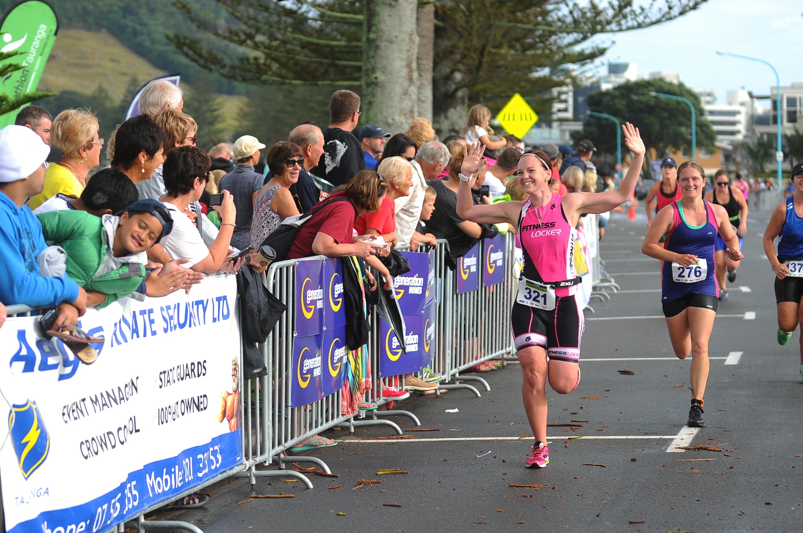 Runner winning with Manuka Performance