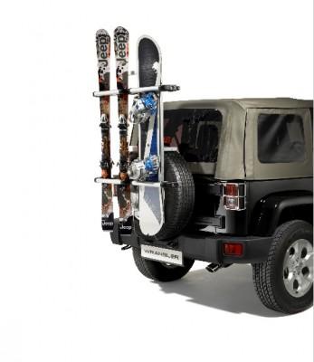 Jeep Wrangler (JK) Spare Tyre Mounted Ski & Snowboard Carrier | K82212834