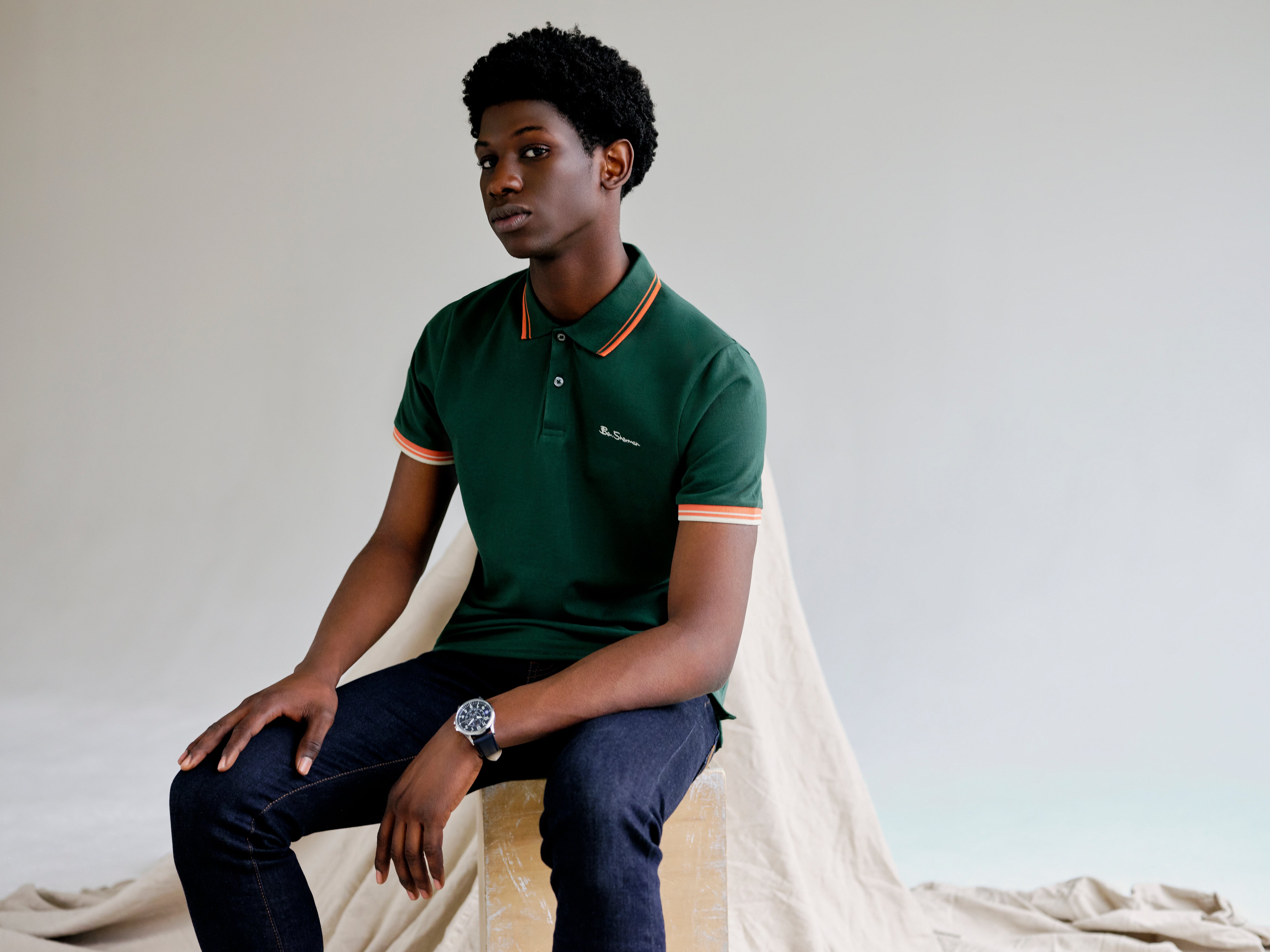 Madani wears one of our classic polos