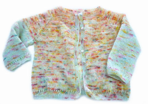 Gilliangladrag Holy Fluff Hand Dyed Knitted Gertrude Cardigan