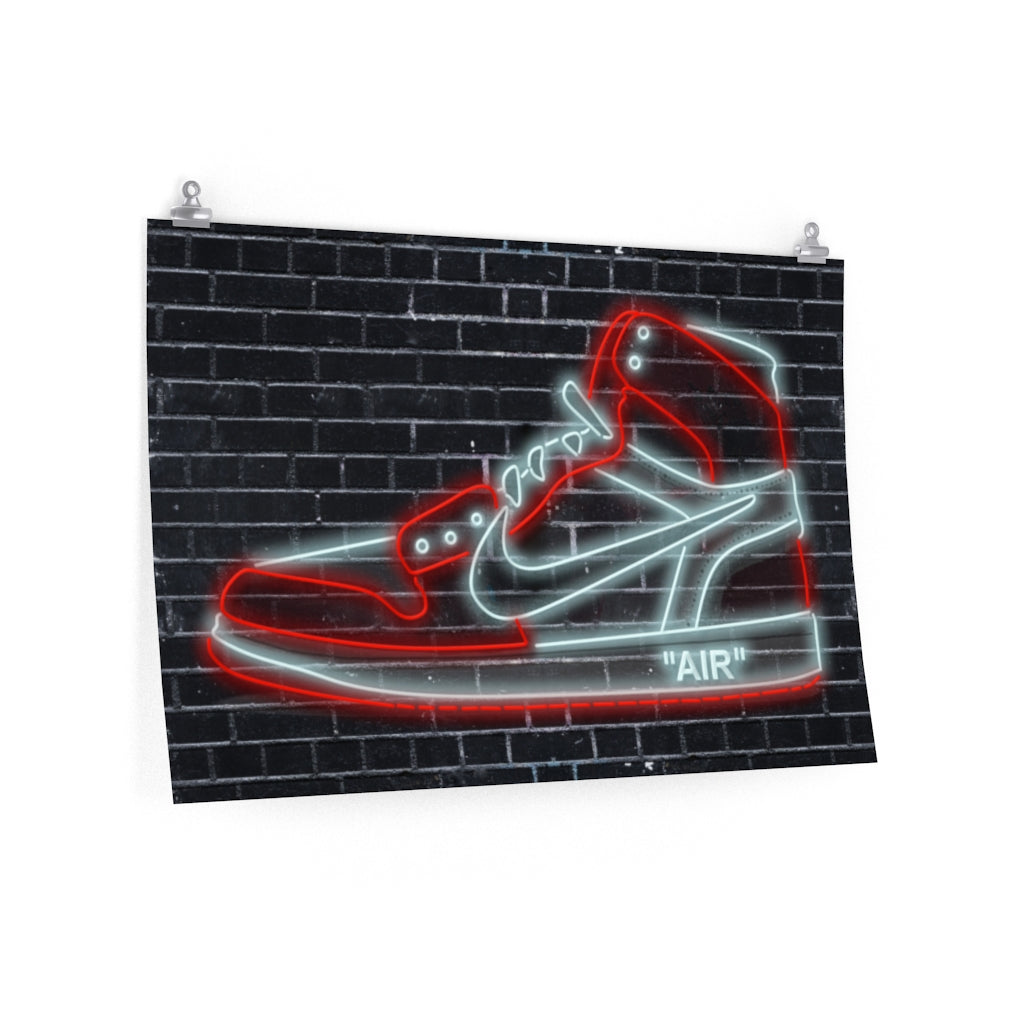 stok Diplomatie plak Nike Air Jordans Neon Sneakers Poster - Michael Jordan Wall Art Shoe A –  The Pop Culture
