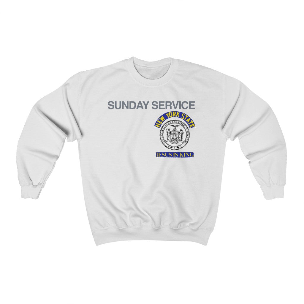 Jesus is King New York Seal Inspired Unisex Ultra Cotton Crewneck - Kanye  West Sunday Service Tour Merch