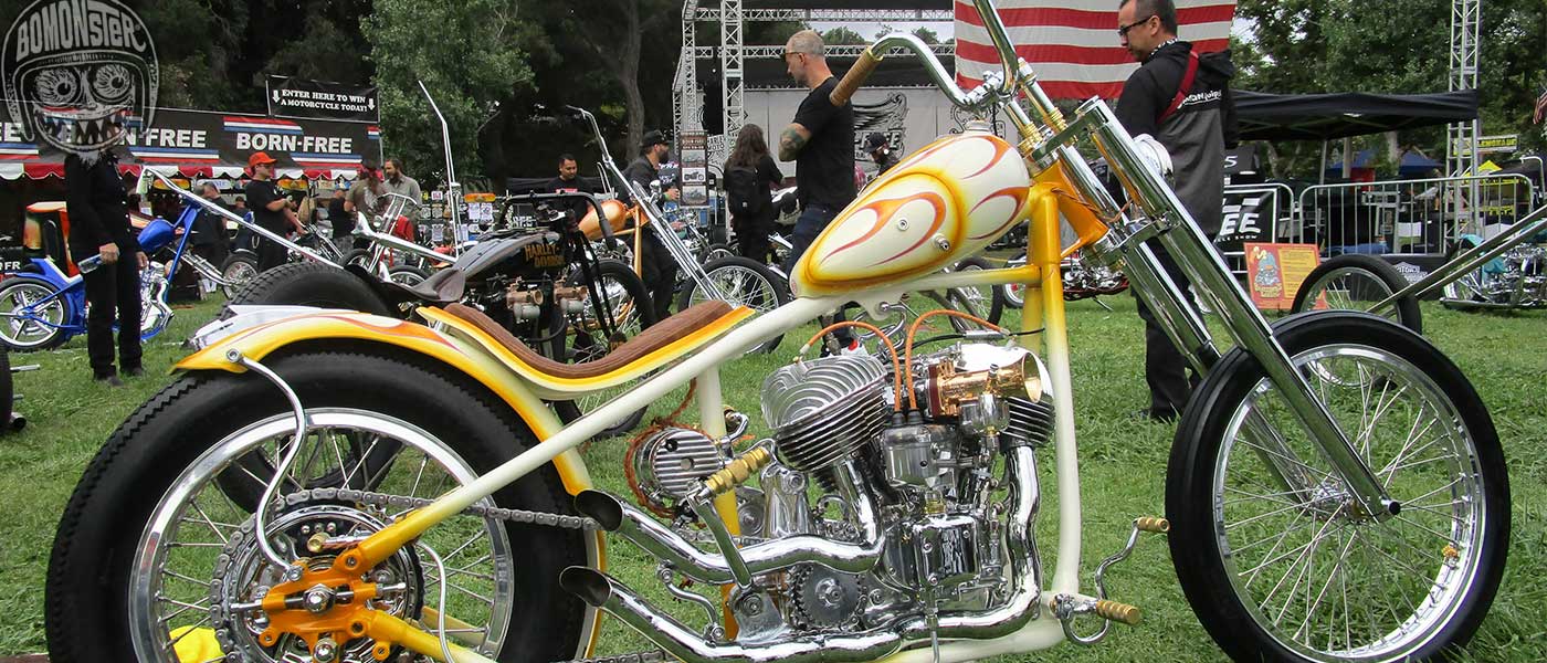 harley flathead chopper show bike born free show
