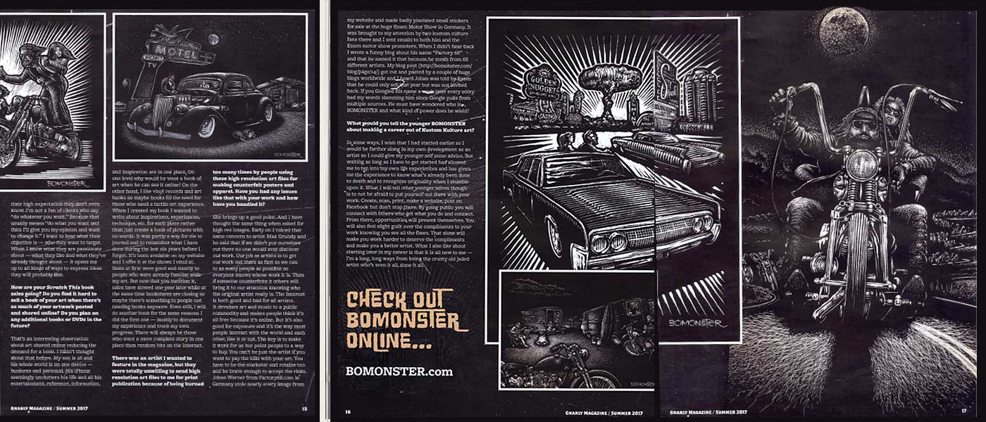 bomonster and the gnarly magazine interview