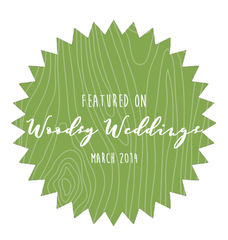 featured on woodsy weddings 