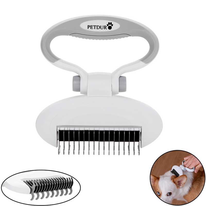 dog grooming rake brush