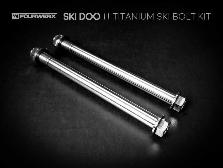 SKI DOO | TITANIUM FRONT SKI BOLT KIT – FourWerx Carbon - and Titanium Products