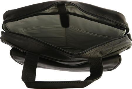 Piel Leather Top-Zip Briefcase Pros