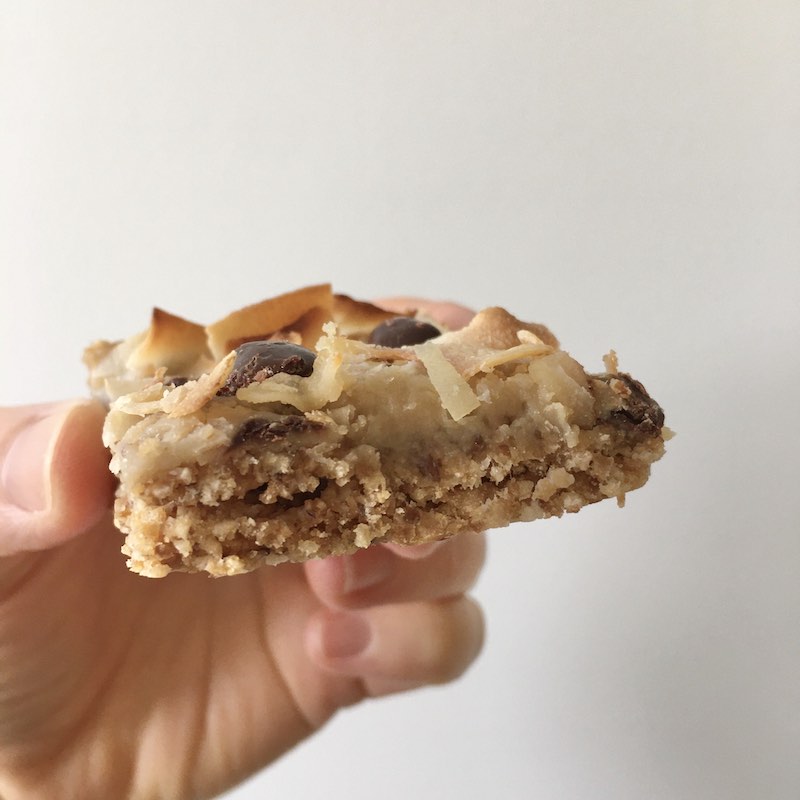 Allergy friendly coconut and caramel slice NZ