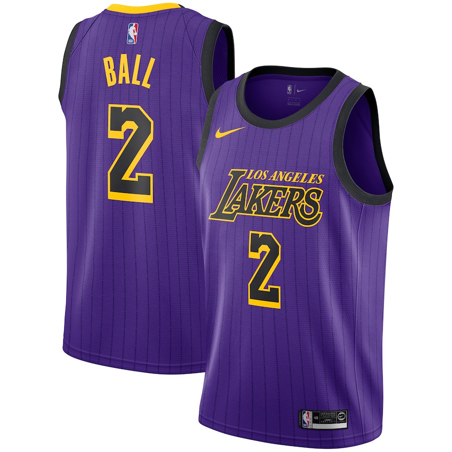 Los Angeles Lakers Lonzo Ball Purple 