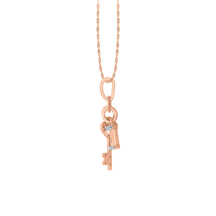 coach lock and key necklace