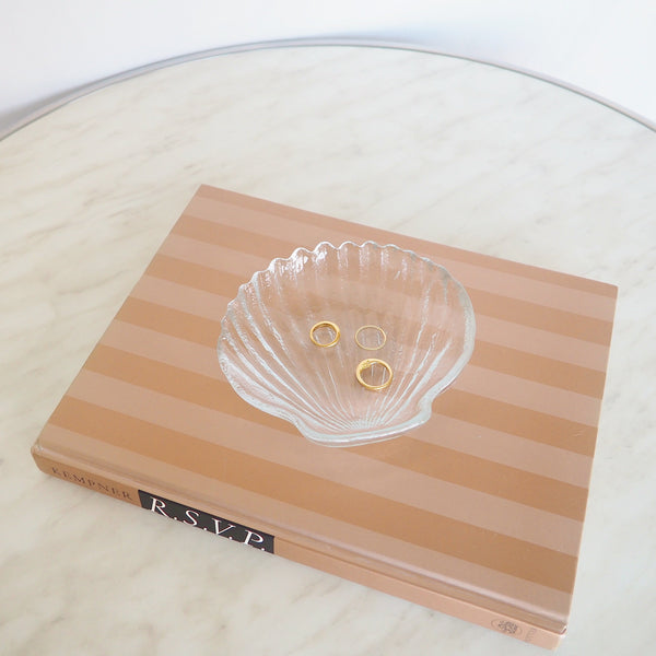 Vintage Glass Seashell Dish | Shell Ring Dish | Vintage Glass Seashell Bowl | J'adore Beddor | Golden Rule Gallery | Excelsior, MN