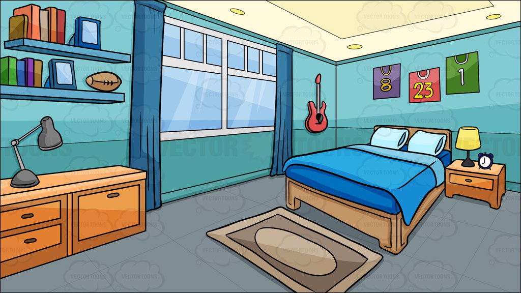 a bedroom of a boy background